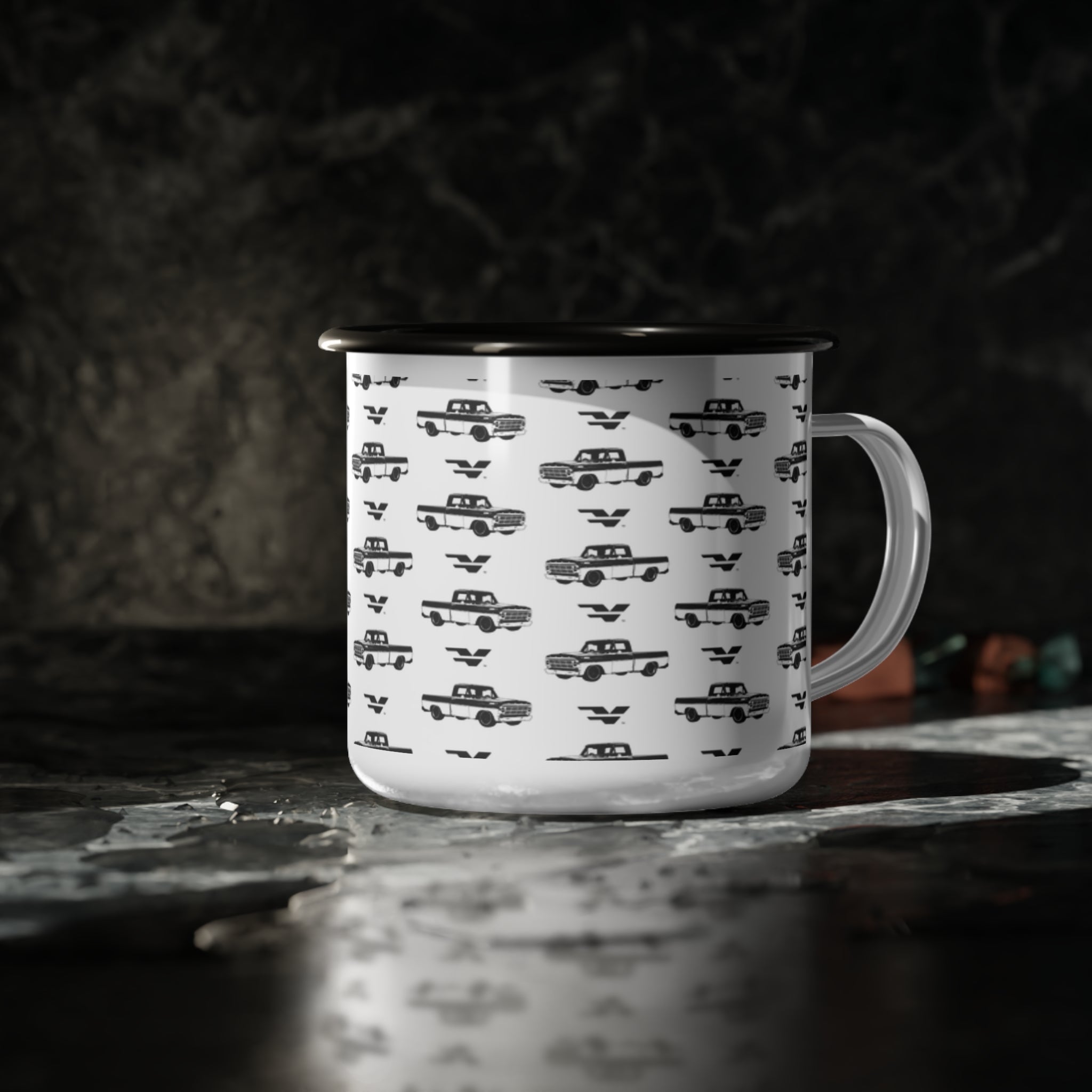 Ford F-100 Enamel Camp Cup