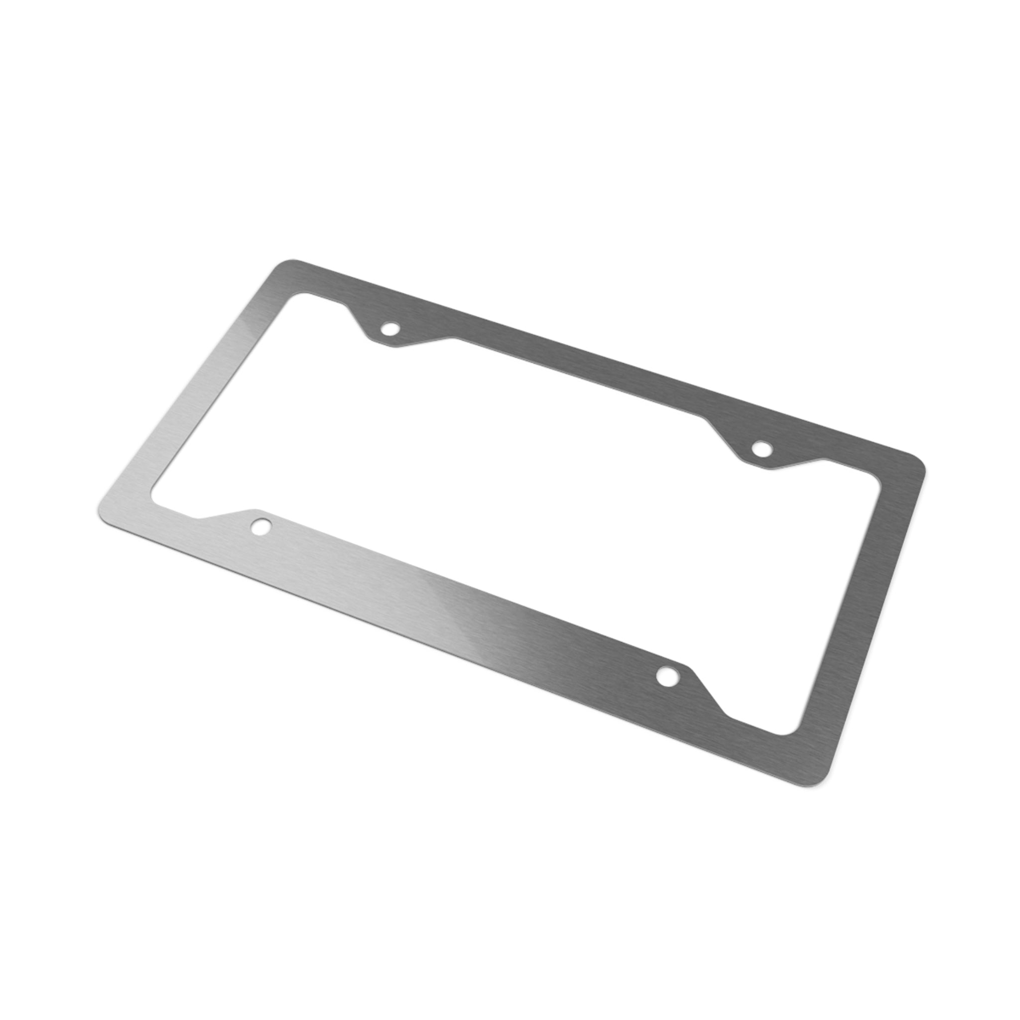 Metal License Plate Frame - White
