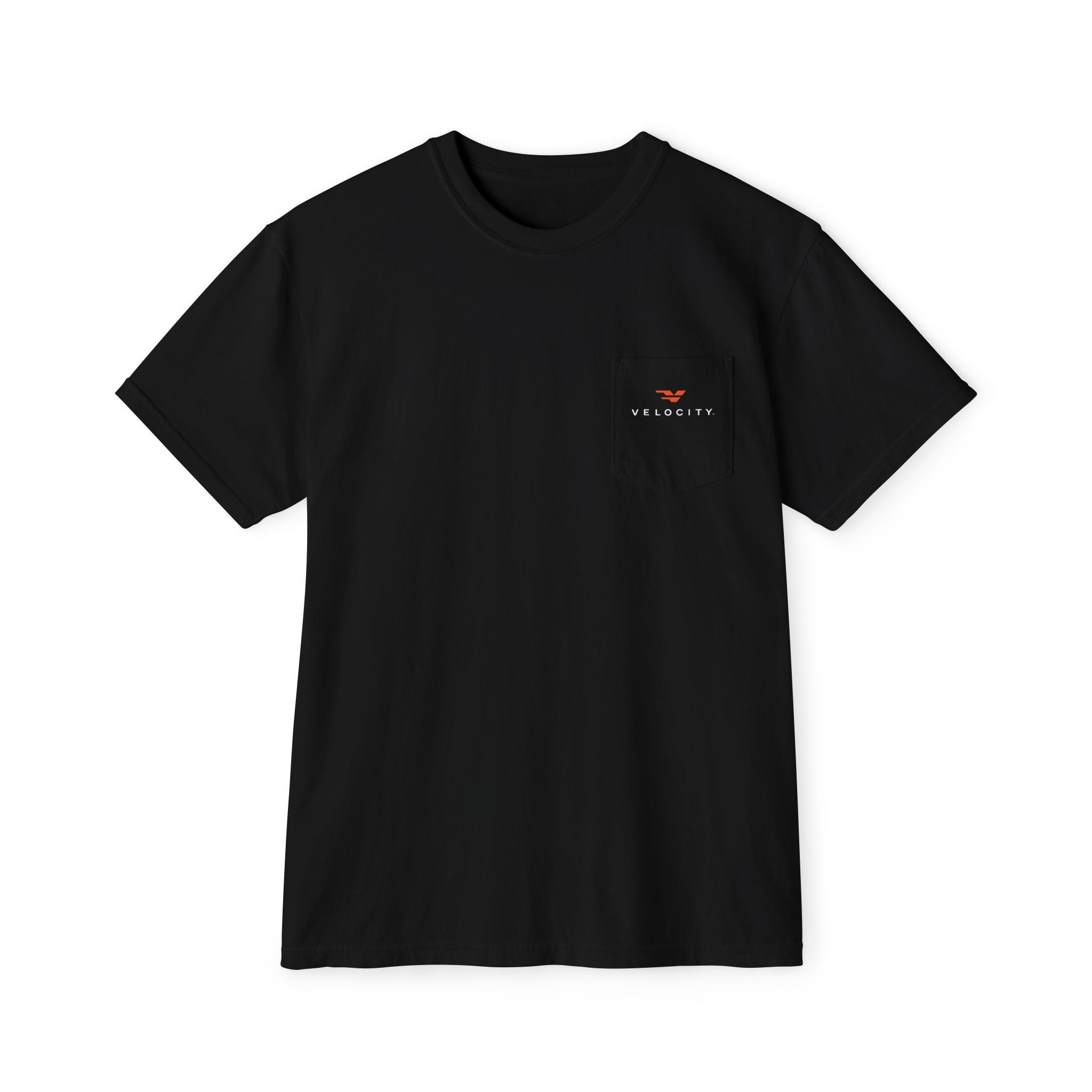 Velocity Logo Pocket Tee – Comfort Colors