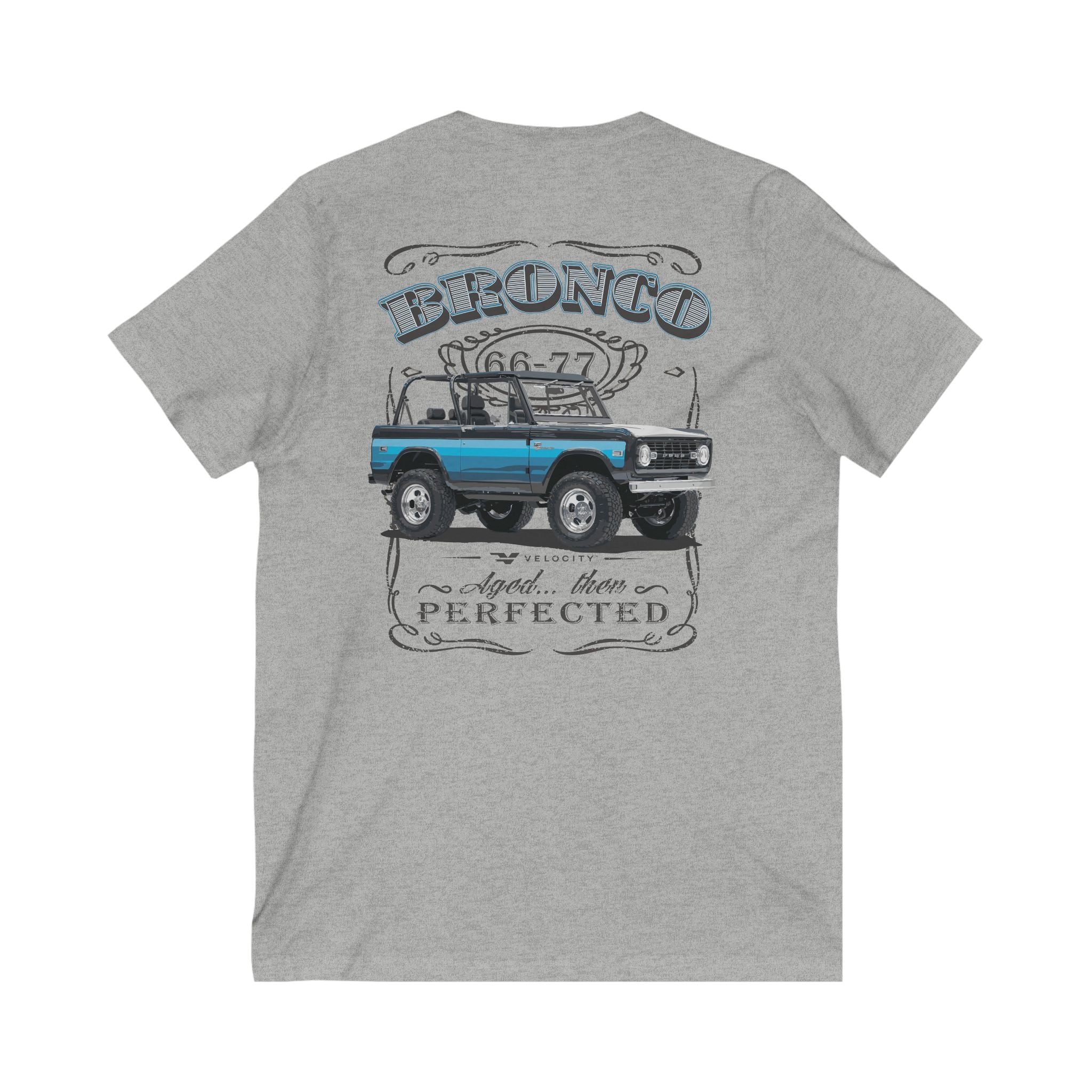 Classic Ford Bronco V-Neck Tee – Aged Then Perfected