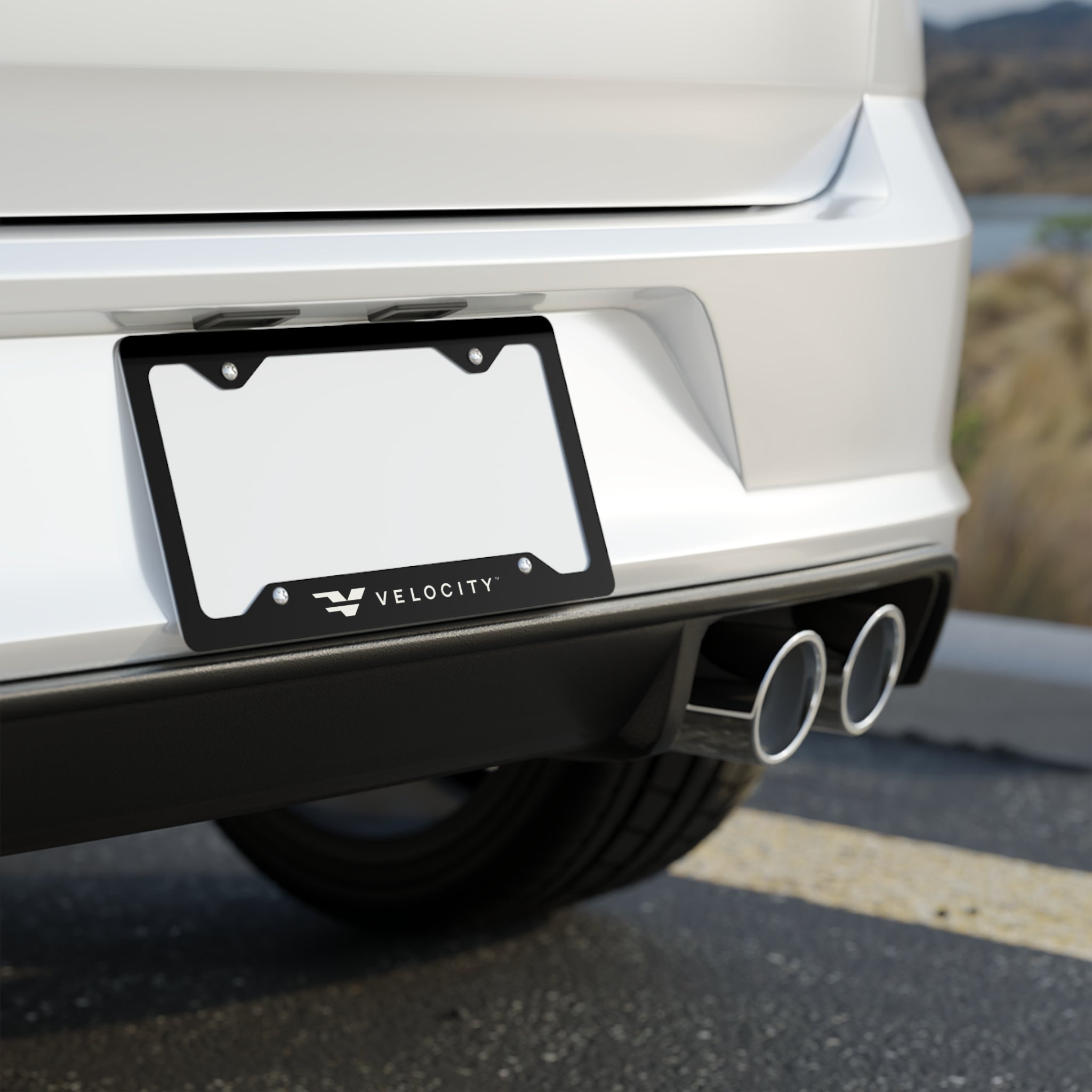Metal License Plate Frame - Black
