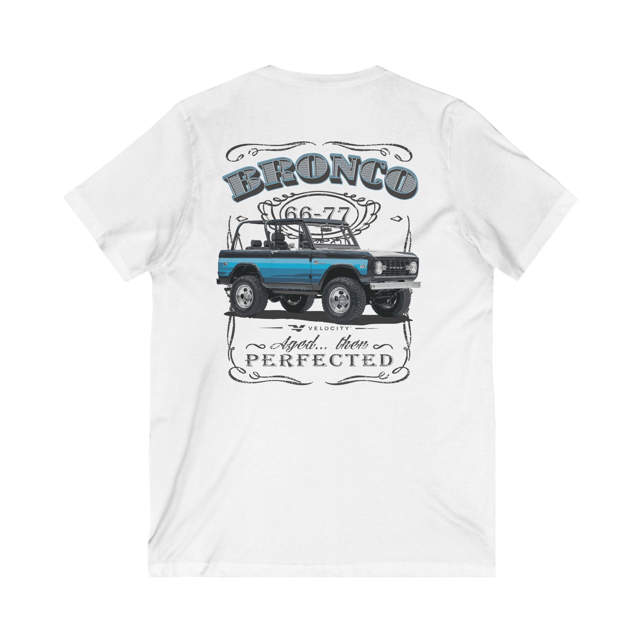 Classic Ford Bronco V-Neck Tee – Aged Then Perfected