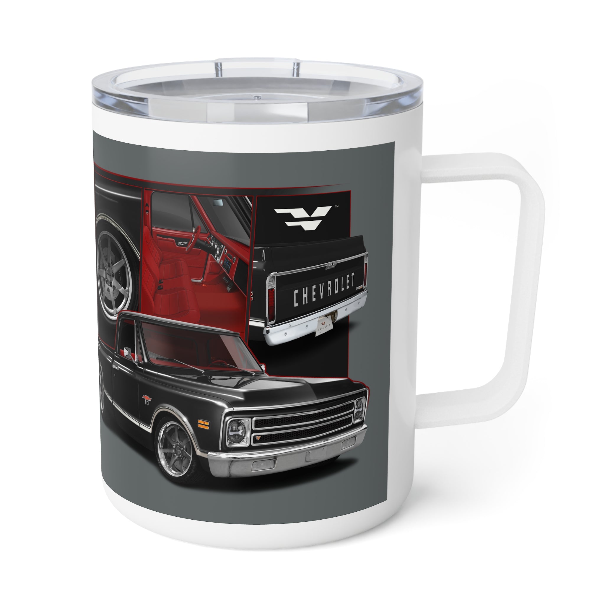 Velocity Chevy C10 Insulated Coffee Mug – Built to Fuel the Drive