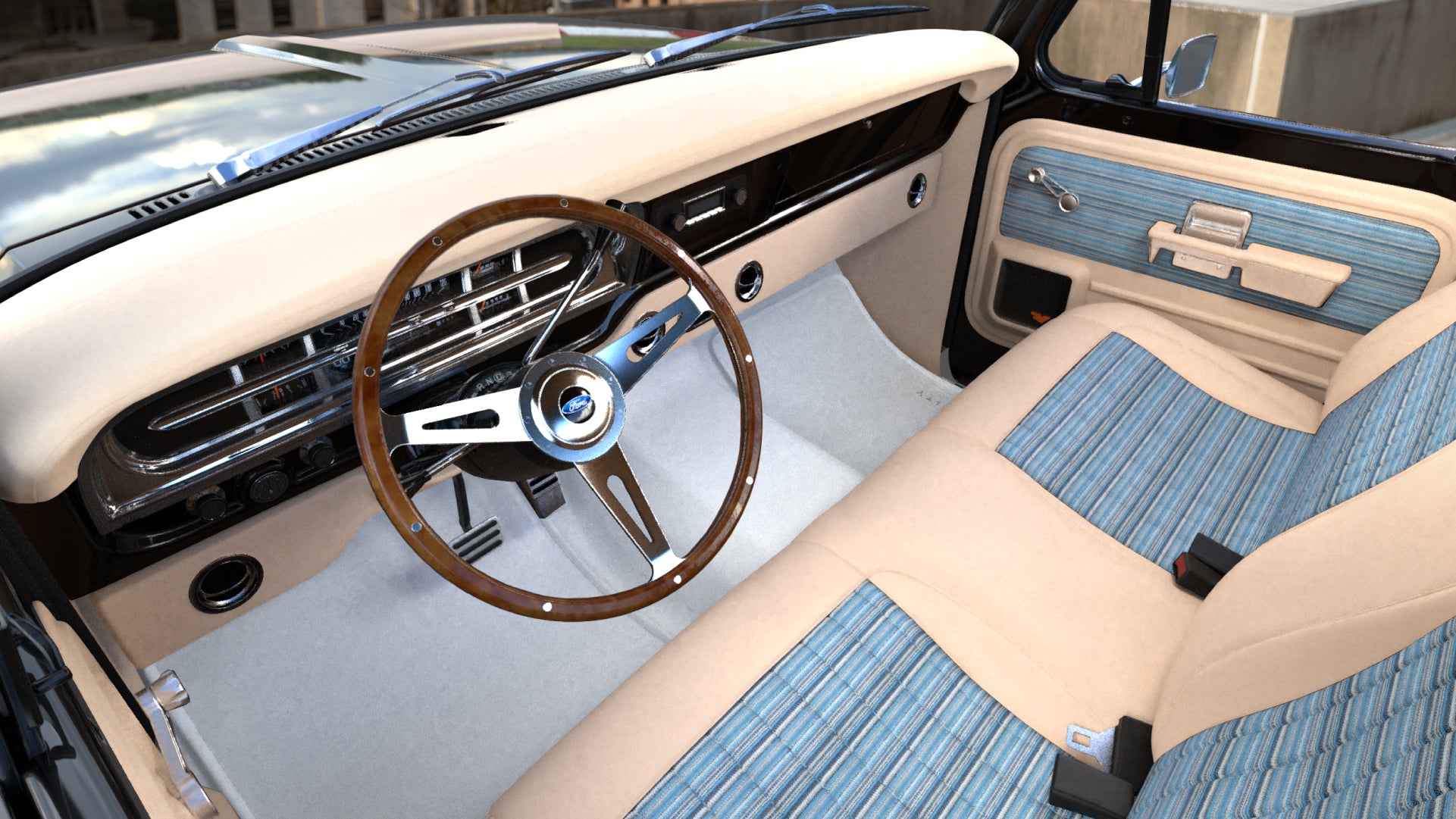 Sand Dollar / Retro Blue