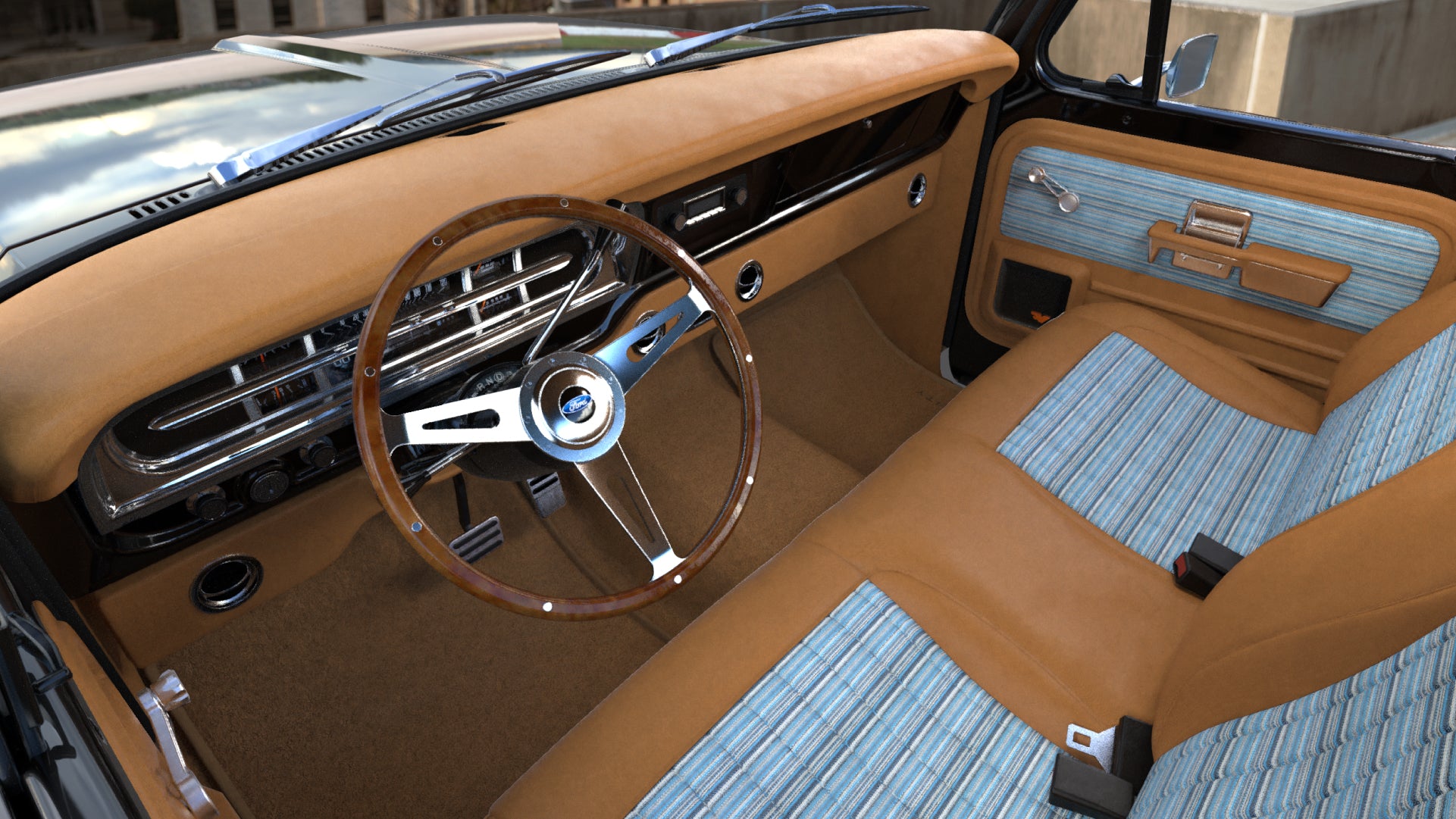 Shoreline Leather / Retro Blue