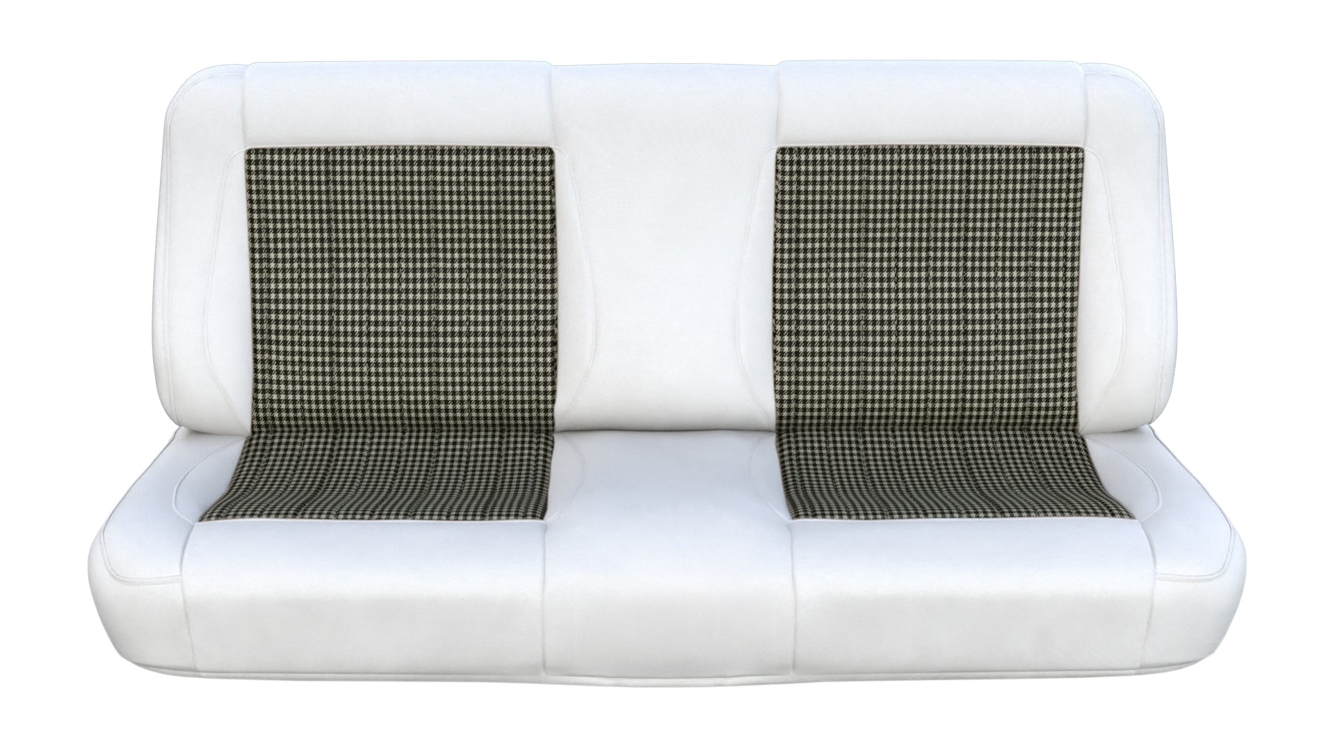 White / Tan Houndstooth